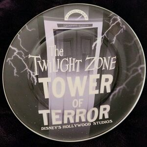 NWT Authentic Disney Parks - The Twilight Zone Tower Of Terror 7” Plate
